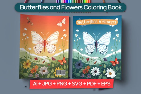 Butterflies and Flowers: A Design Asset for Creative Covers