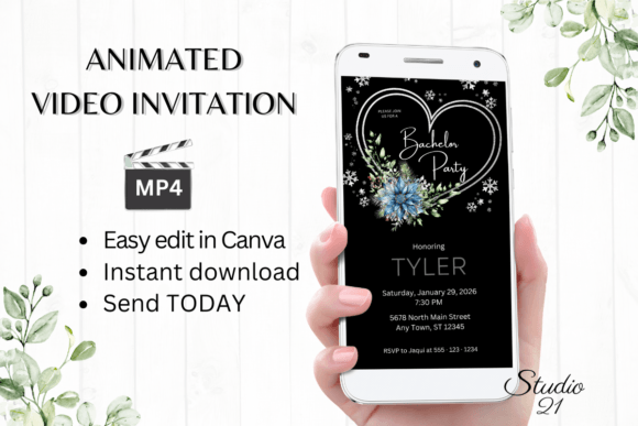 Elevate Your Winter Celebration with the W5259 Invite