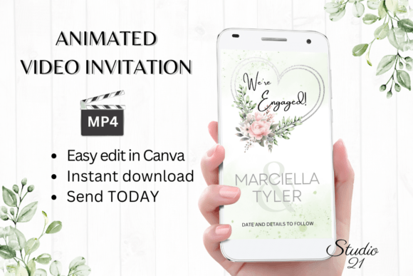 Pink Engagement Announcement W1278B: A Digital Design Solution
