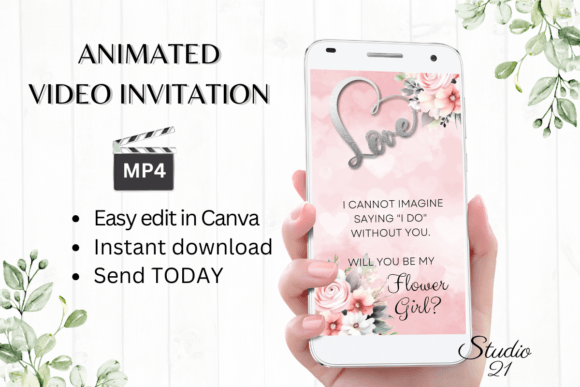 Pink Roses Flower Girl Proposal W3271FG: A Creative Font Guide